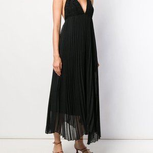 ALICE + OLIVIA Lariette Chiffon and Crochet Dress
